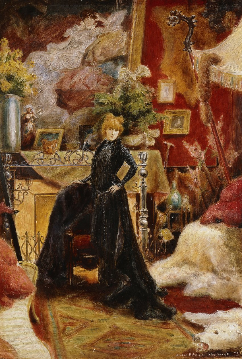 Sarah Bernhardt portréja alkotó: Walford Graham Robertson