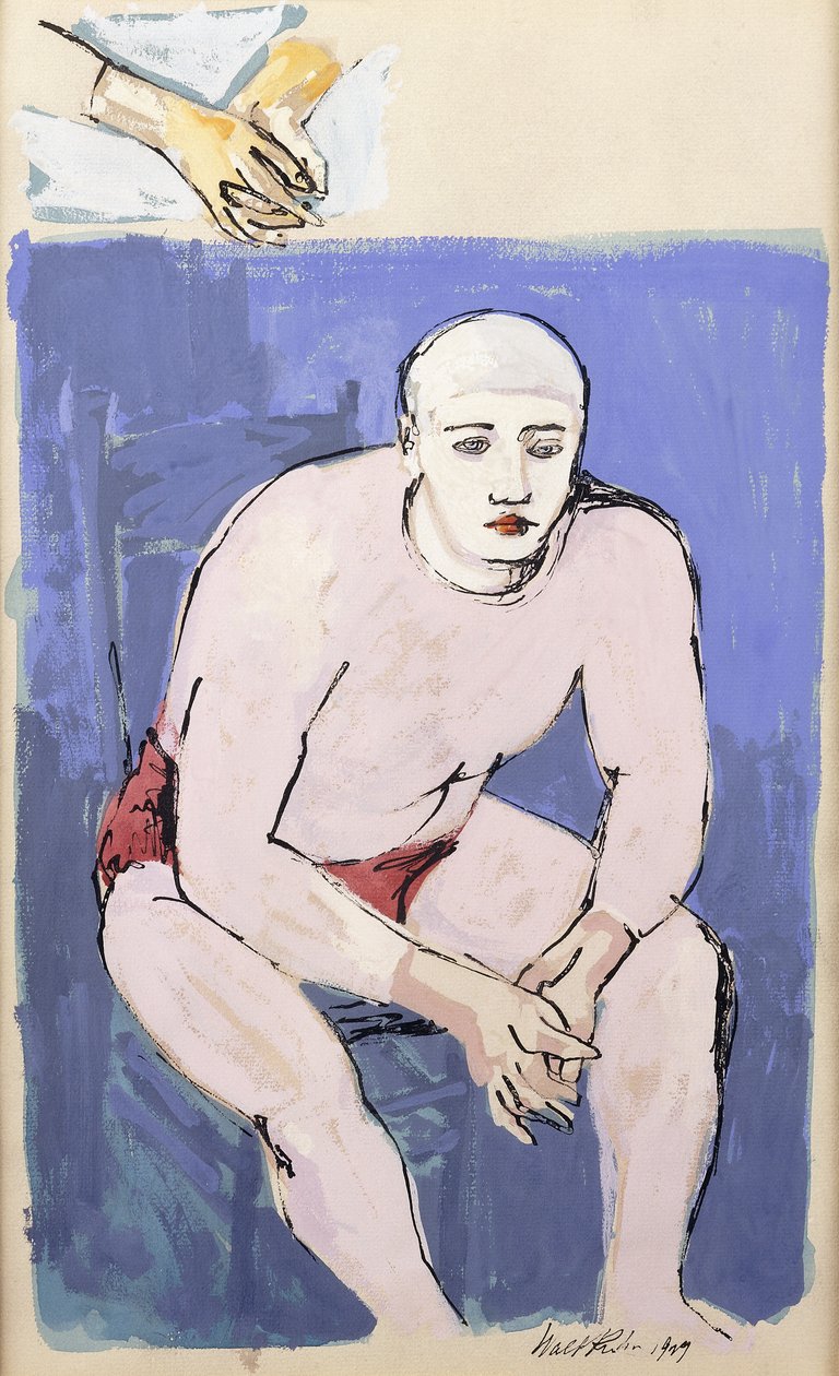 Ülő bohóc alkotó: Walt Kuhn