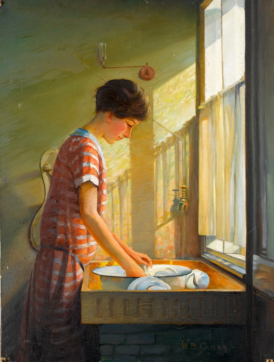 Washing Up, 1924-25 körül alkotó: Walter Bonner Gash