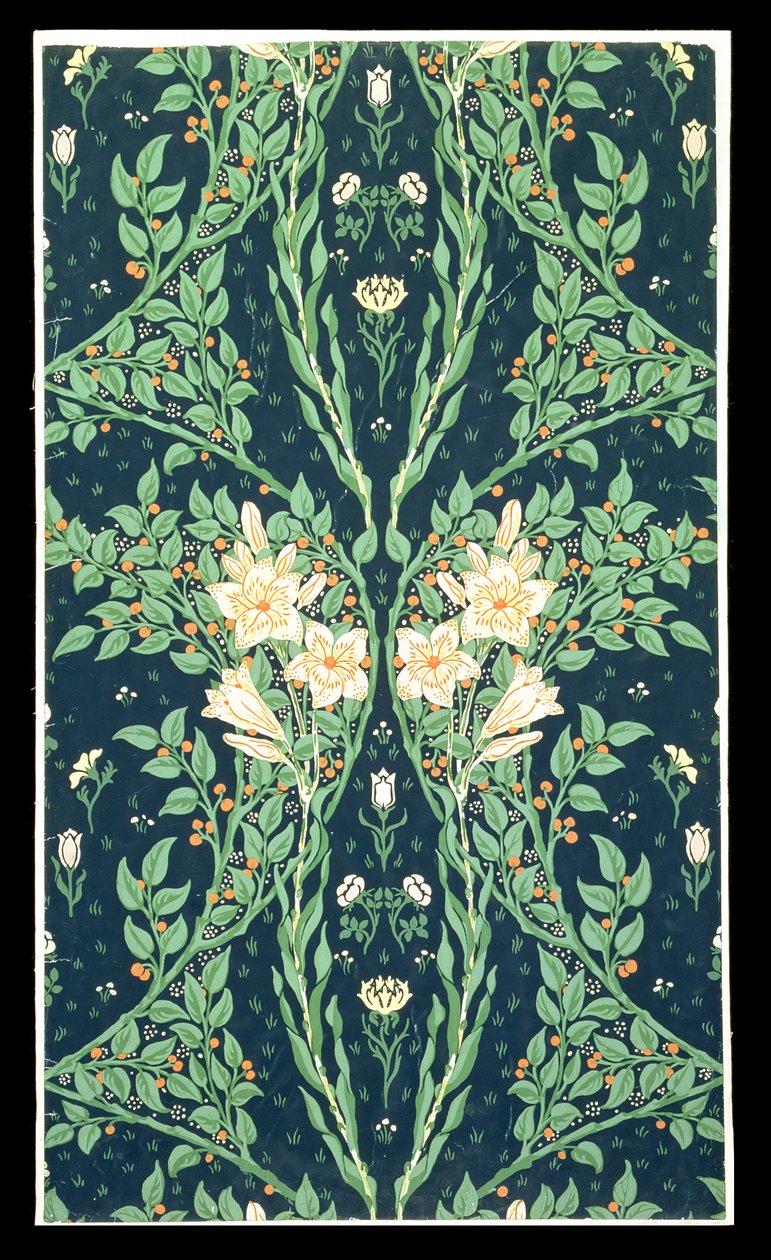 Francesca tapéta tervezés alkotó: Walter Crane