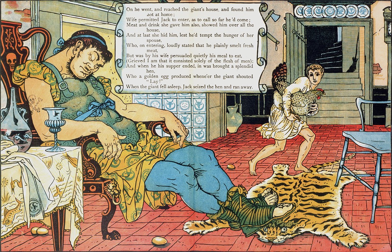 Jack és a babszár (illusztráció) alkotó: Walter Crane