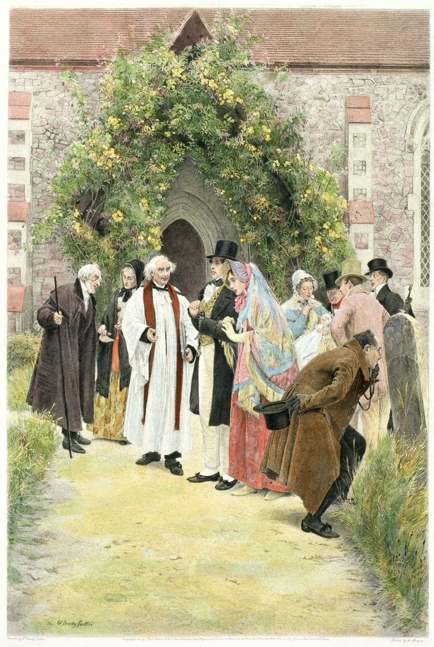 A keresztelő, megjelent 1933 (akvatinta) alkotó: Walter Dendy Sadler