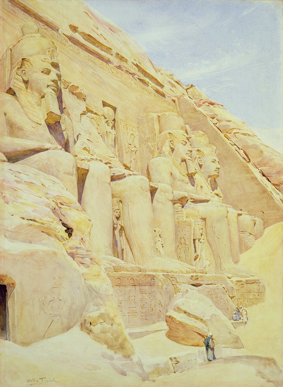 Abu Simbel, Felső-Nílus, Egyiptom (wc papíron) alkotó: Walter Frederick Roofe Tyndale