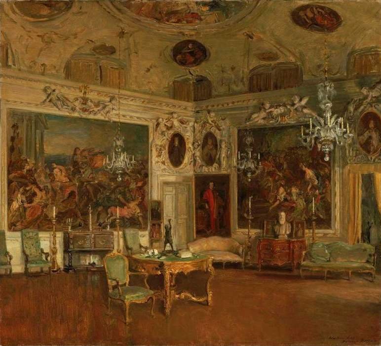  Palazzo Barbaro belső tere, Velence alkotó: Walter Gay