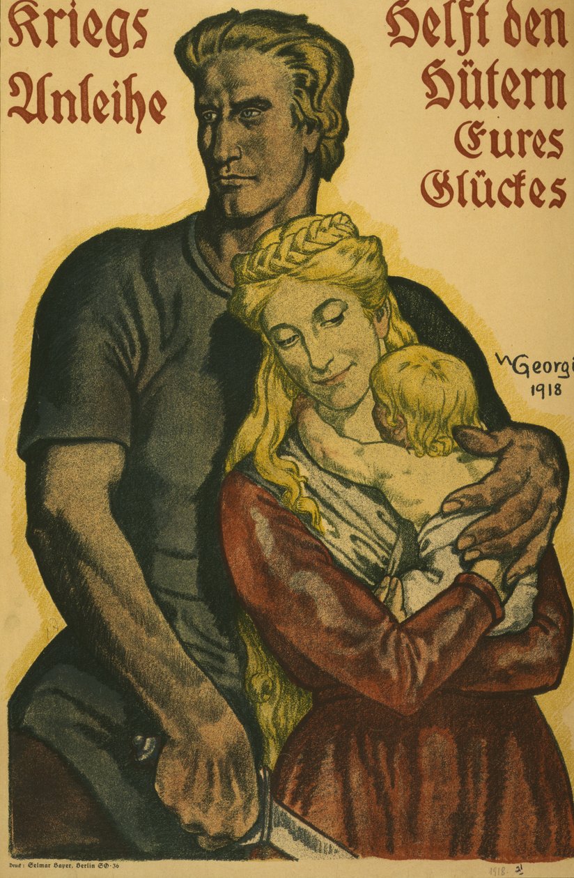 Hadikölcsön, segíts vagyonod őrzőin, 1918 alkotó: Walter Georgi