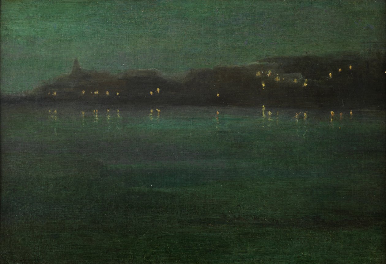 Nocturne: Battersea Reach alkotó: Walter Greaves