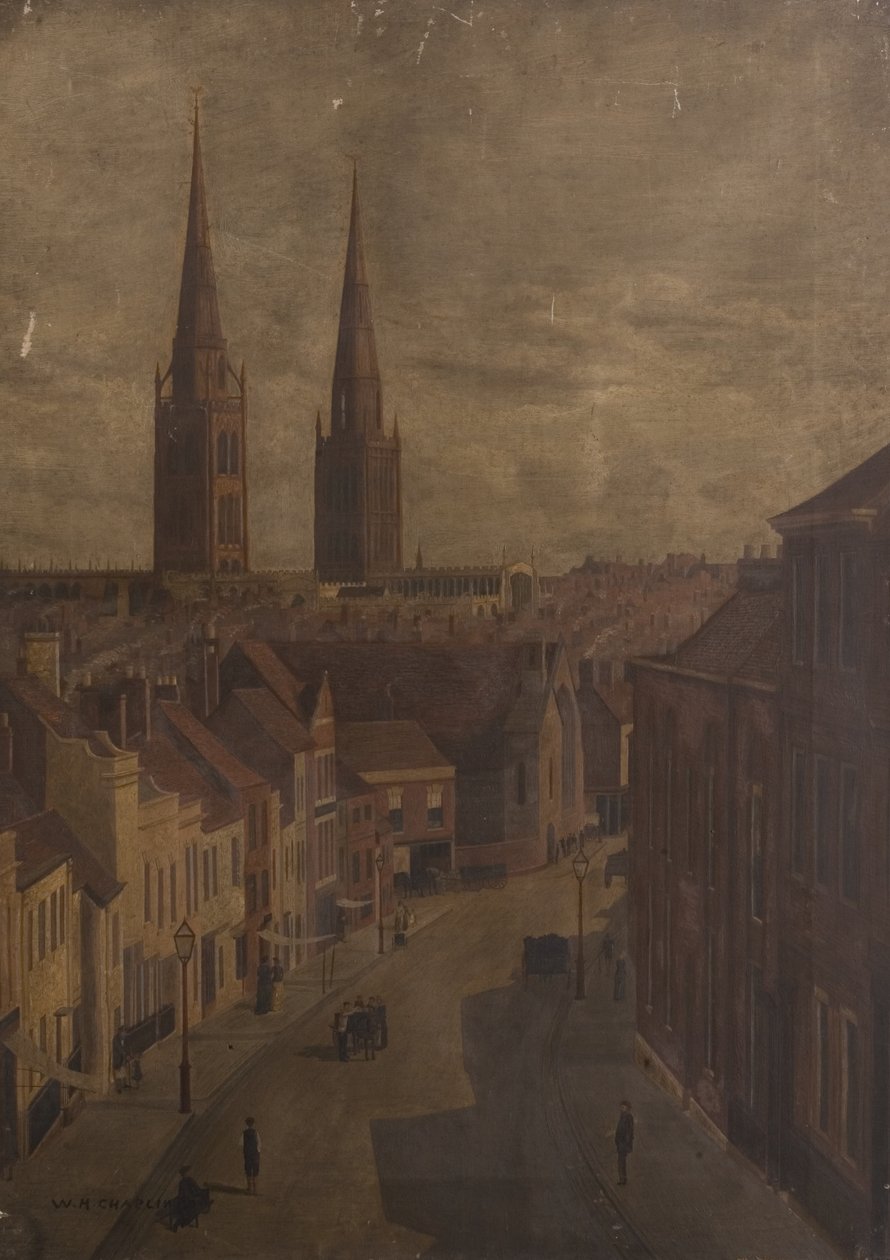 Bishop Street, Coventry, 1885 körül alkotó: Walter H. Chaplin