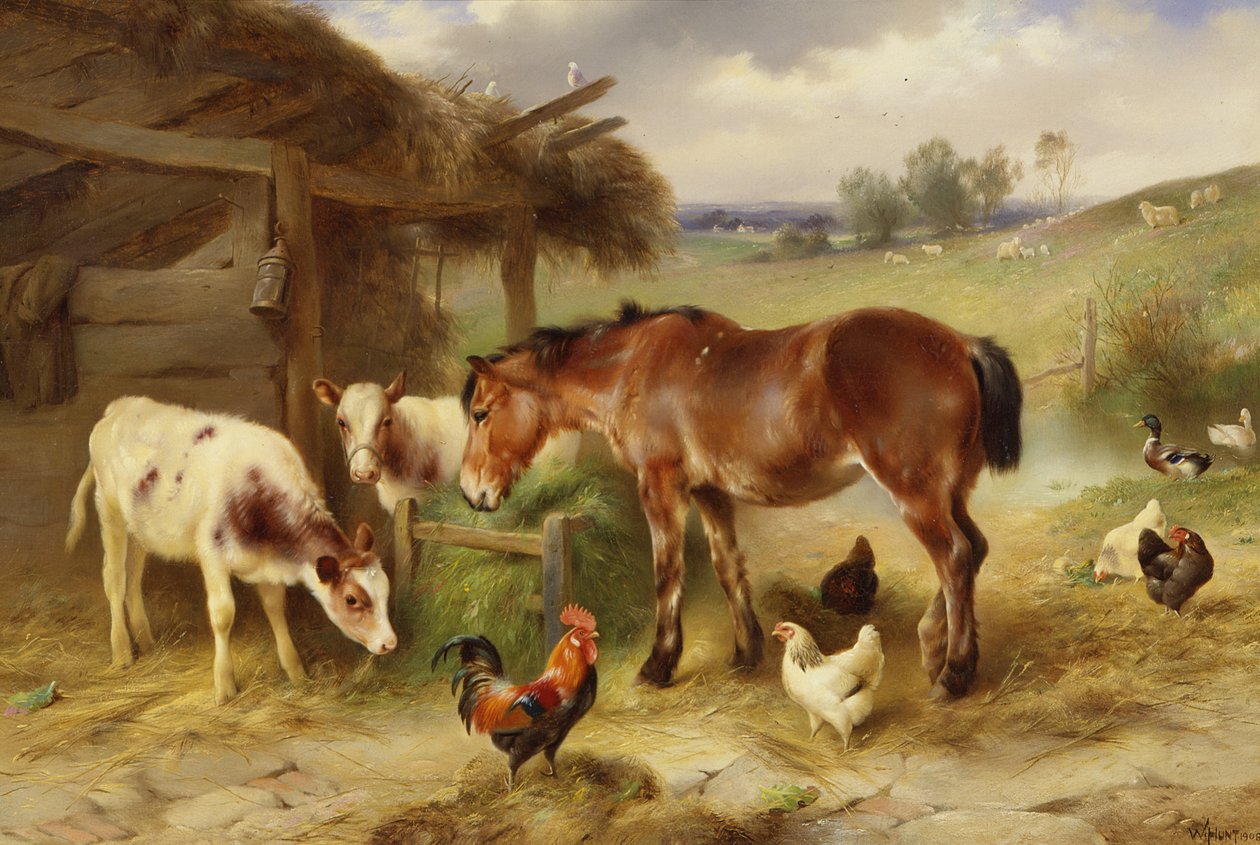Az istállón kívül alkotó: Walter Hunt