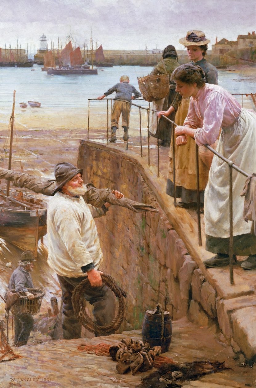Az árapályok között alkotó: Walter Langley