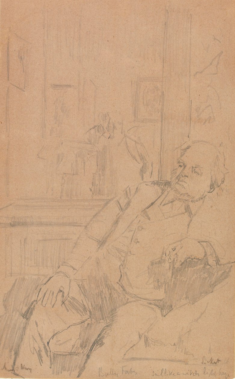 Bully Forbes (grafit papíron) alkotó: Walter Richard Sickert