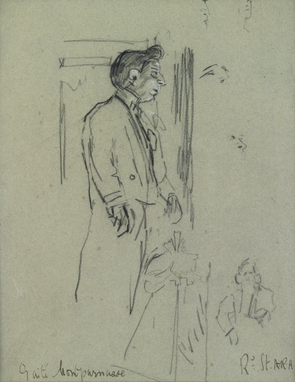 Le Théâtre de la Gaité (ceruza, fehér kréta, papír) alkotó: Walter Richard Sickert