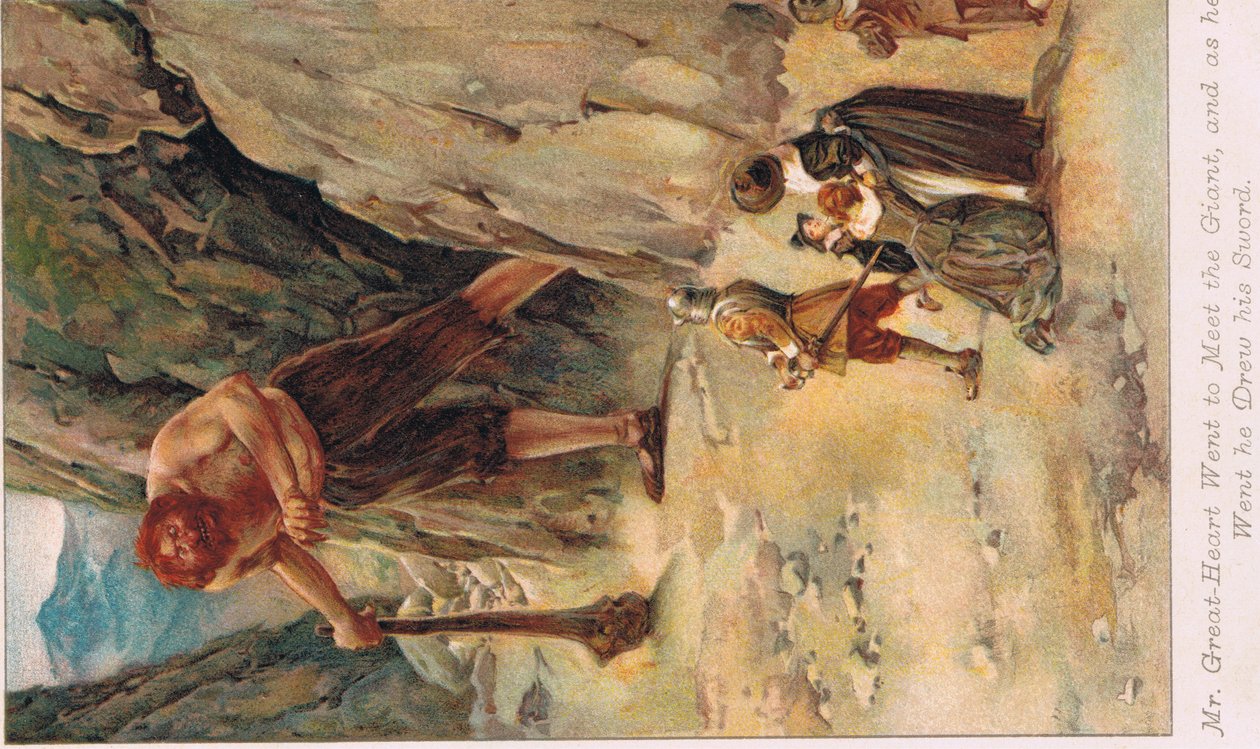 Illusztráció: John Bunyan „Zarándok haladása”, 1910 körül alkotó: Walter Stanley Paget