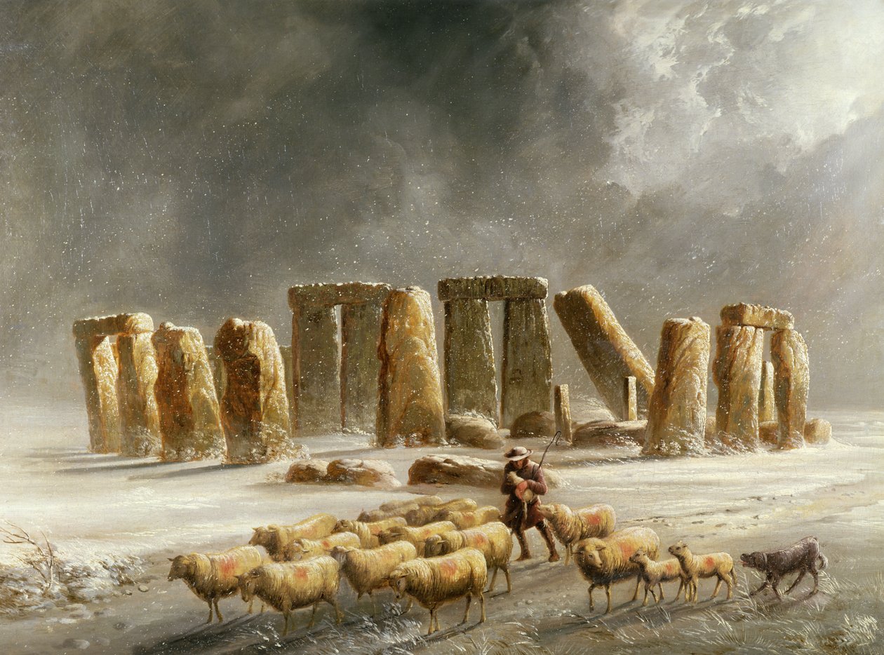 Stonehenge télen alkotó: Walter Williams