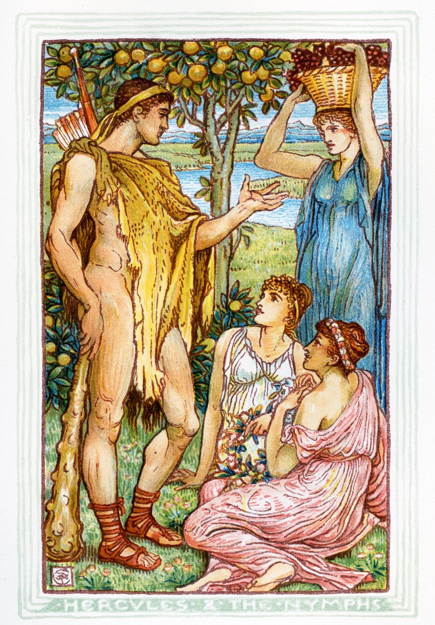 Herkules és a nimfák alkotó: Walter Crane