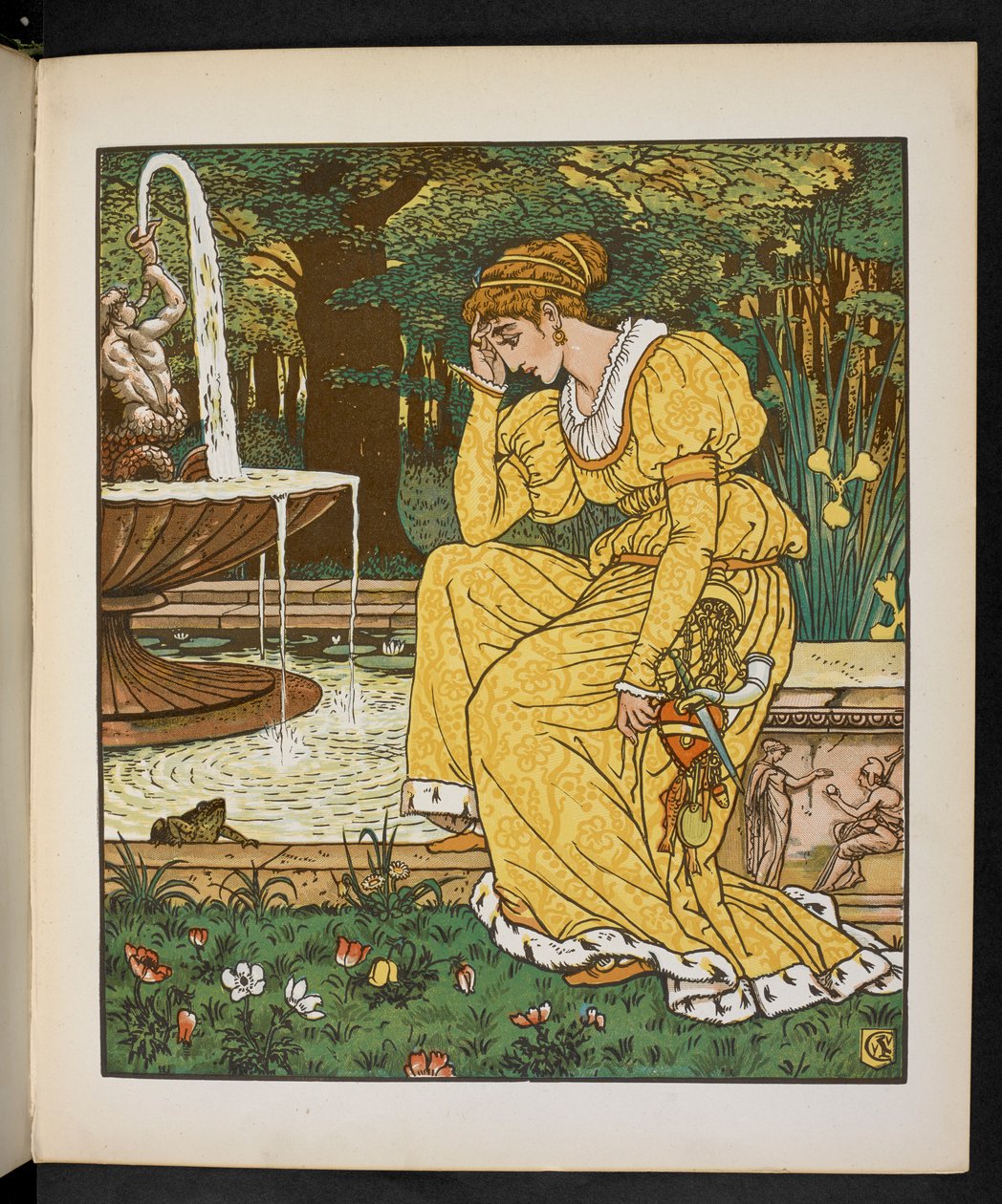 Illusztráció a békaherceghez. alkotó: Walter Crane