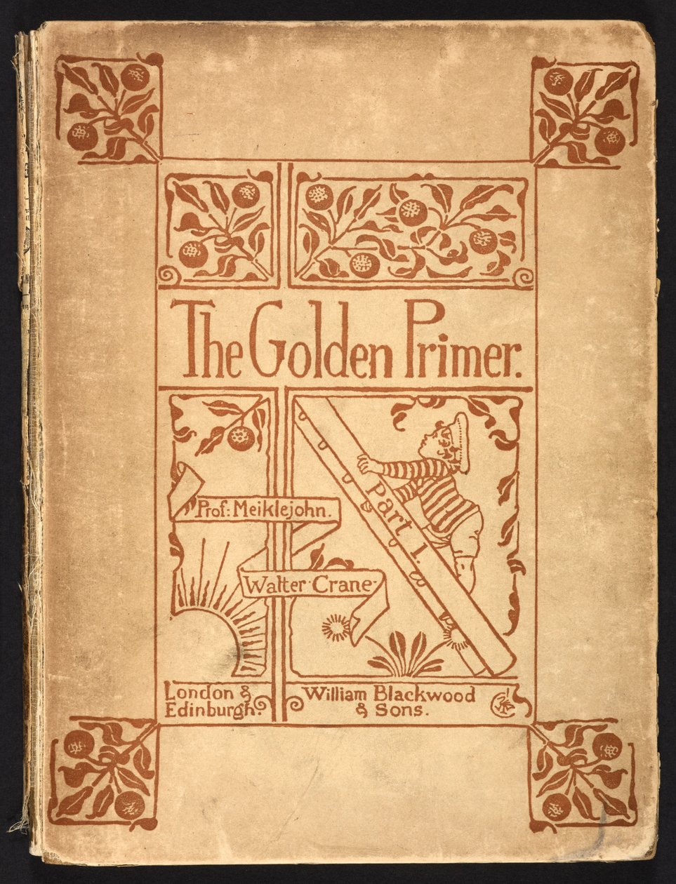 A „The Golden Primer” belső borítója. alkotó: Walter Crane