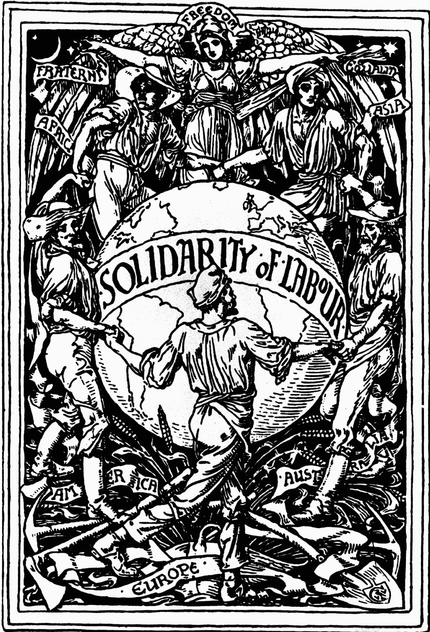 A munkásság május elseje alkotó: Walter Crane