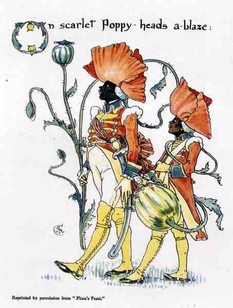 Mákfejek, Flora lakomájából alkotó: Walter Crane