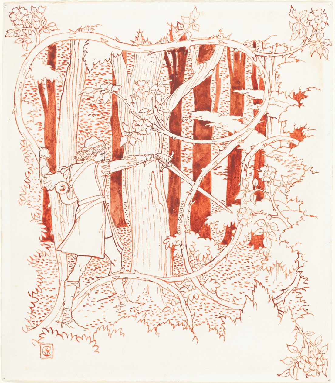 Bájos herceg az erdőben alkotó: Walter Crane