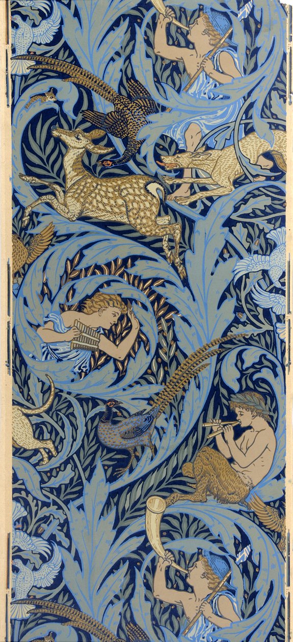 Oldalfal. Woodnotes, 1886 alkotó: Walter Crane