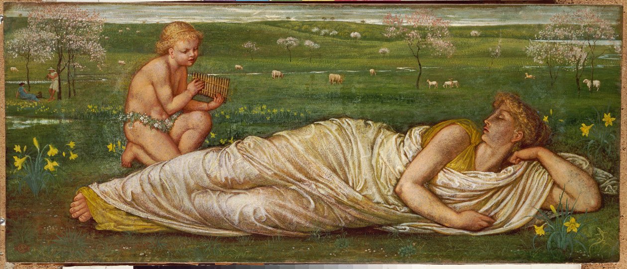 A Föld és a tavasz, 1875 alkotó: Walter Crane