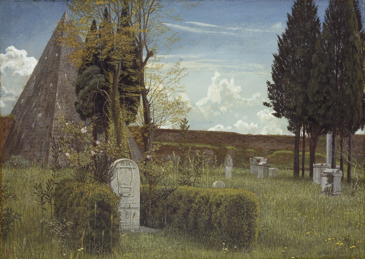 Keats sírja, 1873 alkotó: Walter Crane