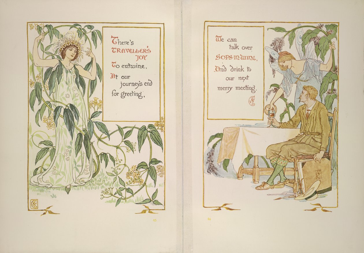 Utazói öröm és zokog a borban alkotó: Walter Crane