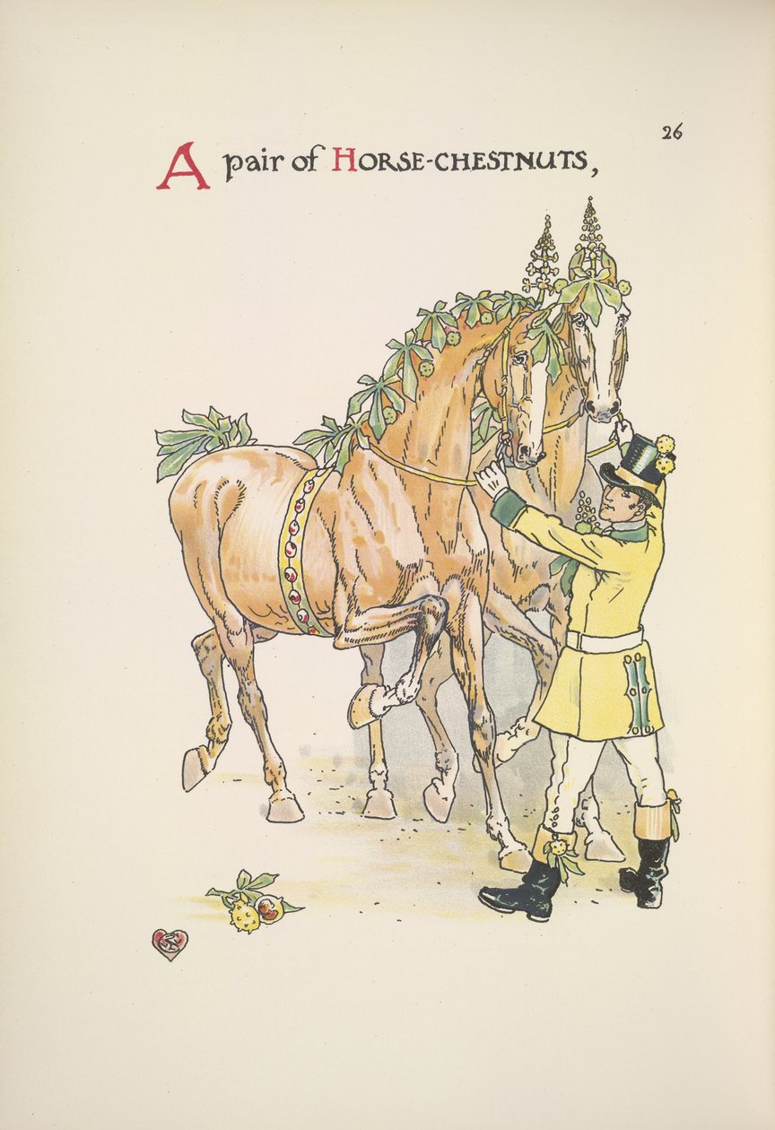 Két ló alkotó: Walter Crane