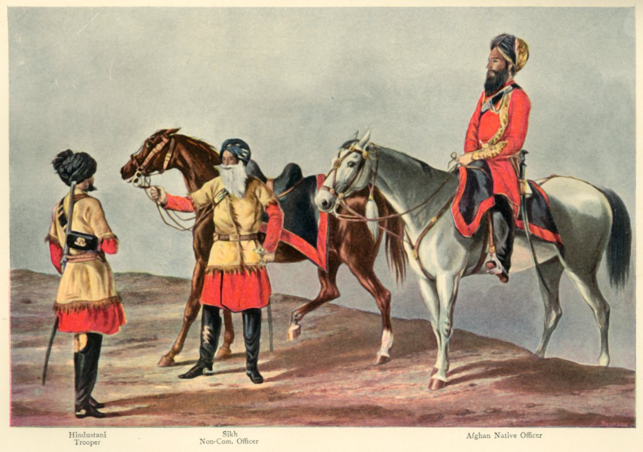 A második pandzsábi lovasság, 1901. alkotó: Walter Fane