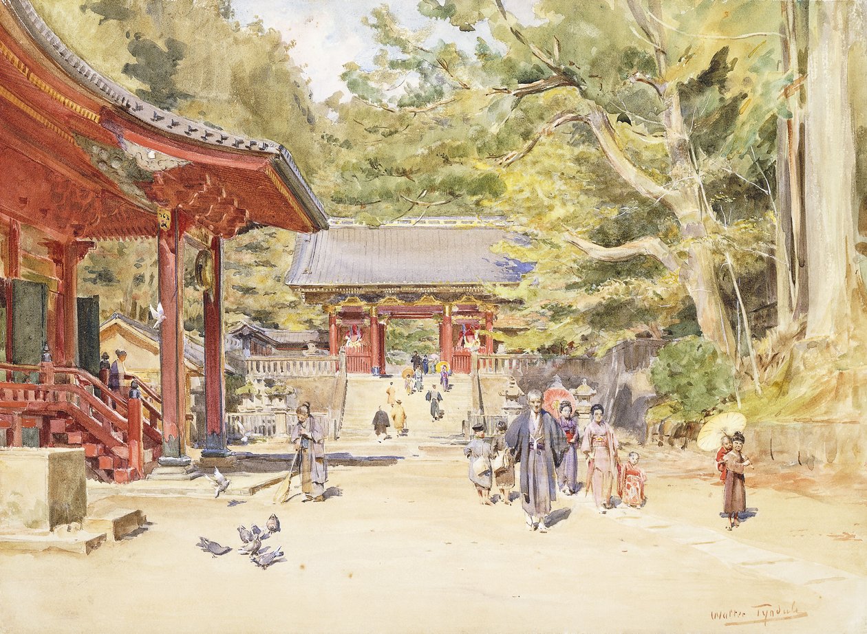 Utcai jelenet, Japán alkotó: Walter Frederick Roofe Tyndale
