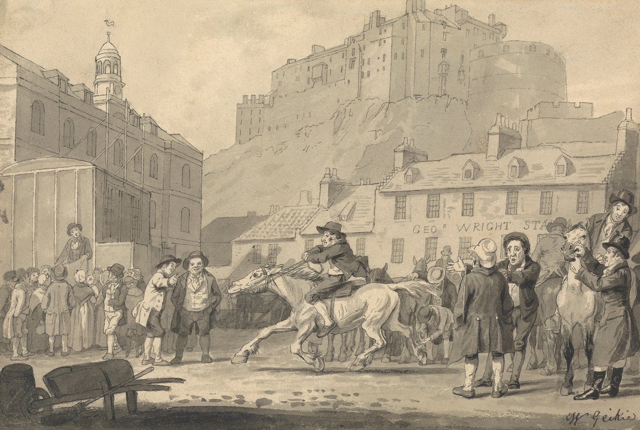 Edinburgh-i kastély és lóvásár alkotó: Walter Geikie