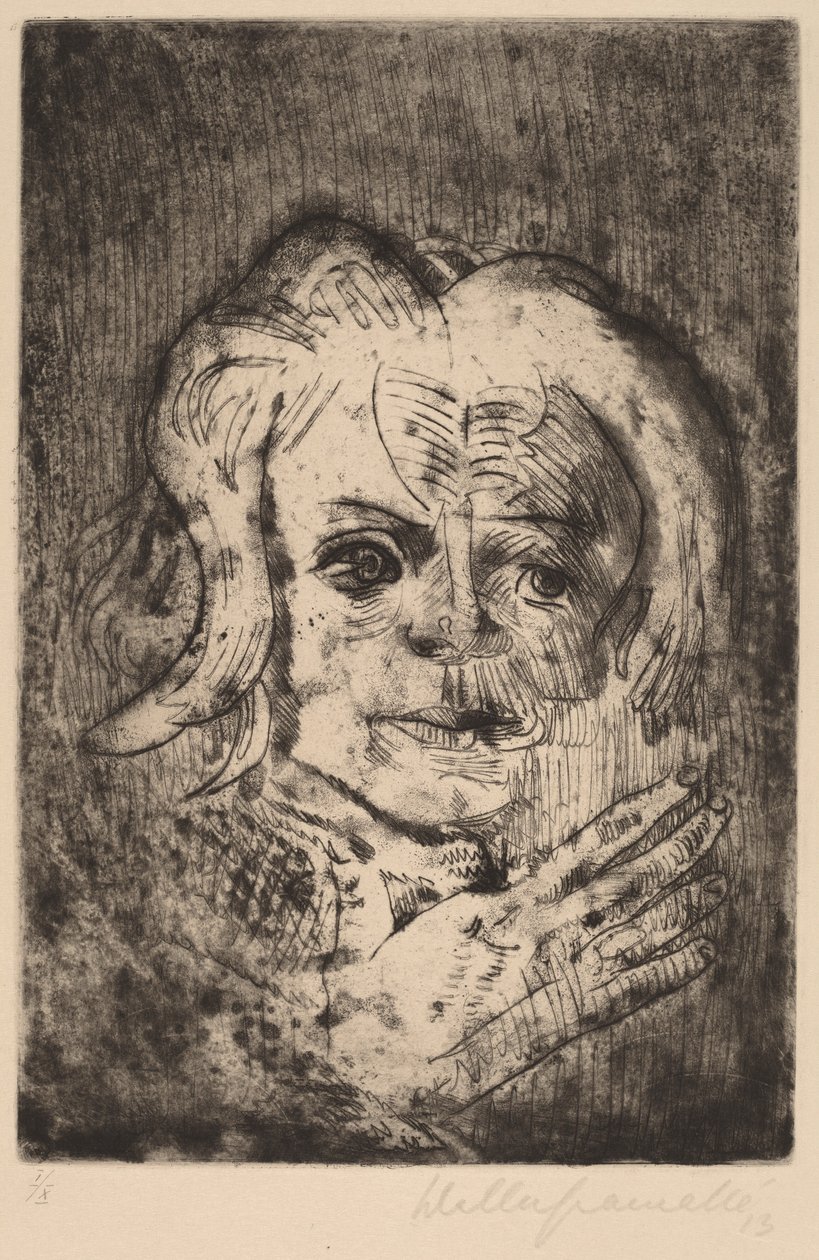 Lány kezű, 1923. alkotó: Walter Gramatte
