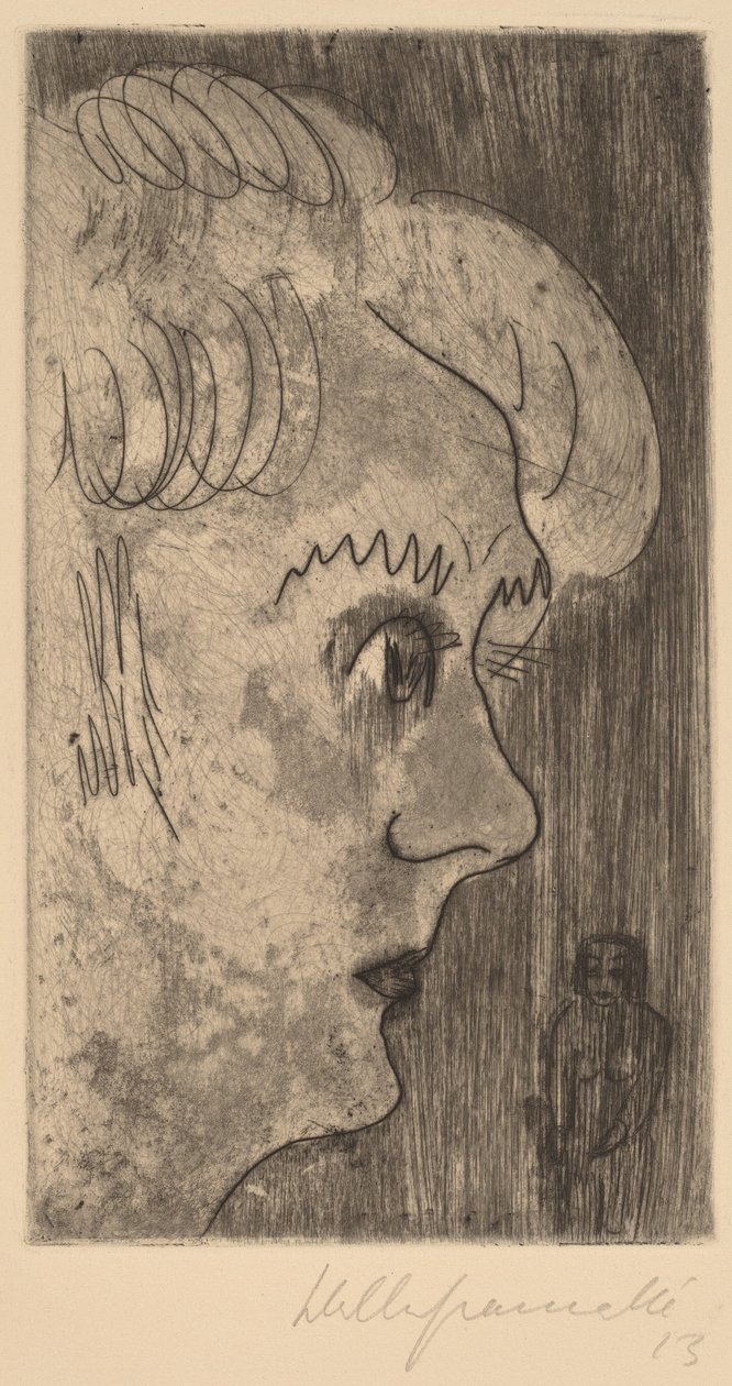 Profilvezető, 1923. alkotó: Walter Gramatte