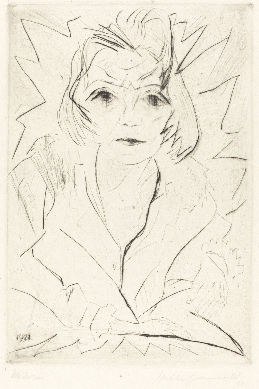 Madchen lány, 1921. alkotó: Walter Gramatte