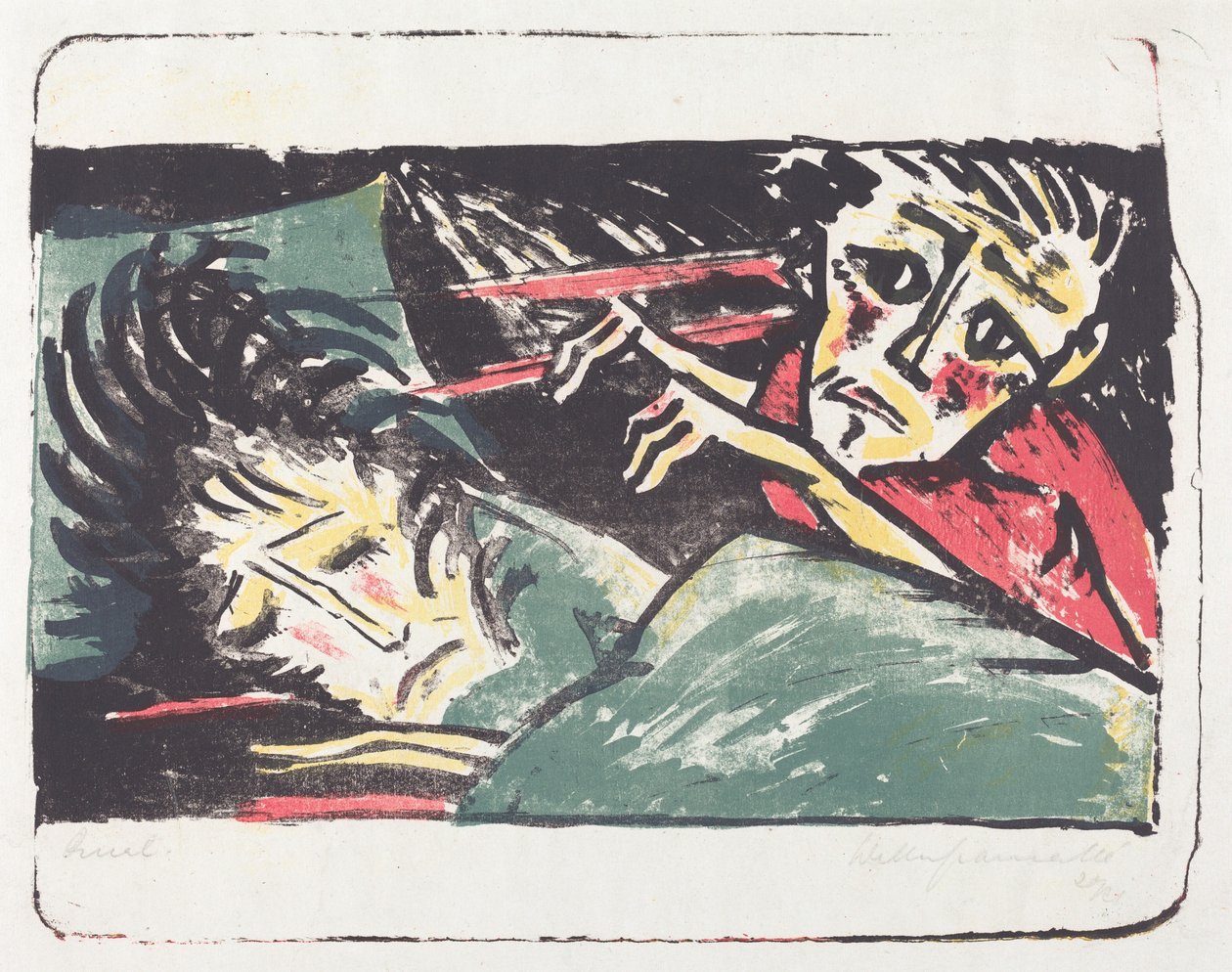 Qual Torment, 19201921. alkotó: Walter Gramatte