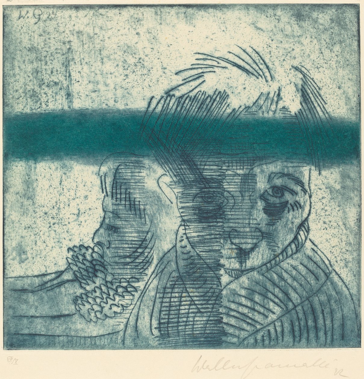 A pár Das Paar, 1922. alkotó: Walter Gramatte