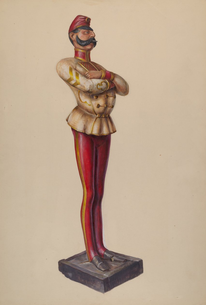 Szivarbolt ábra, c. 1937. alkotó: Walter Hochstrasser