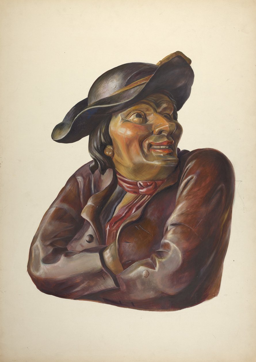 Taverna mellszobra, c. 1937. alkotó: Walter Hochstrasser