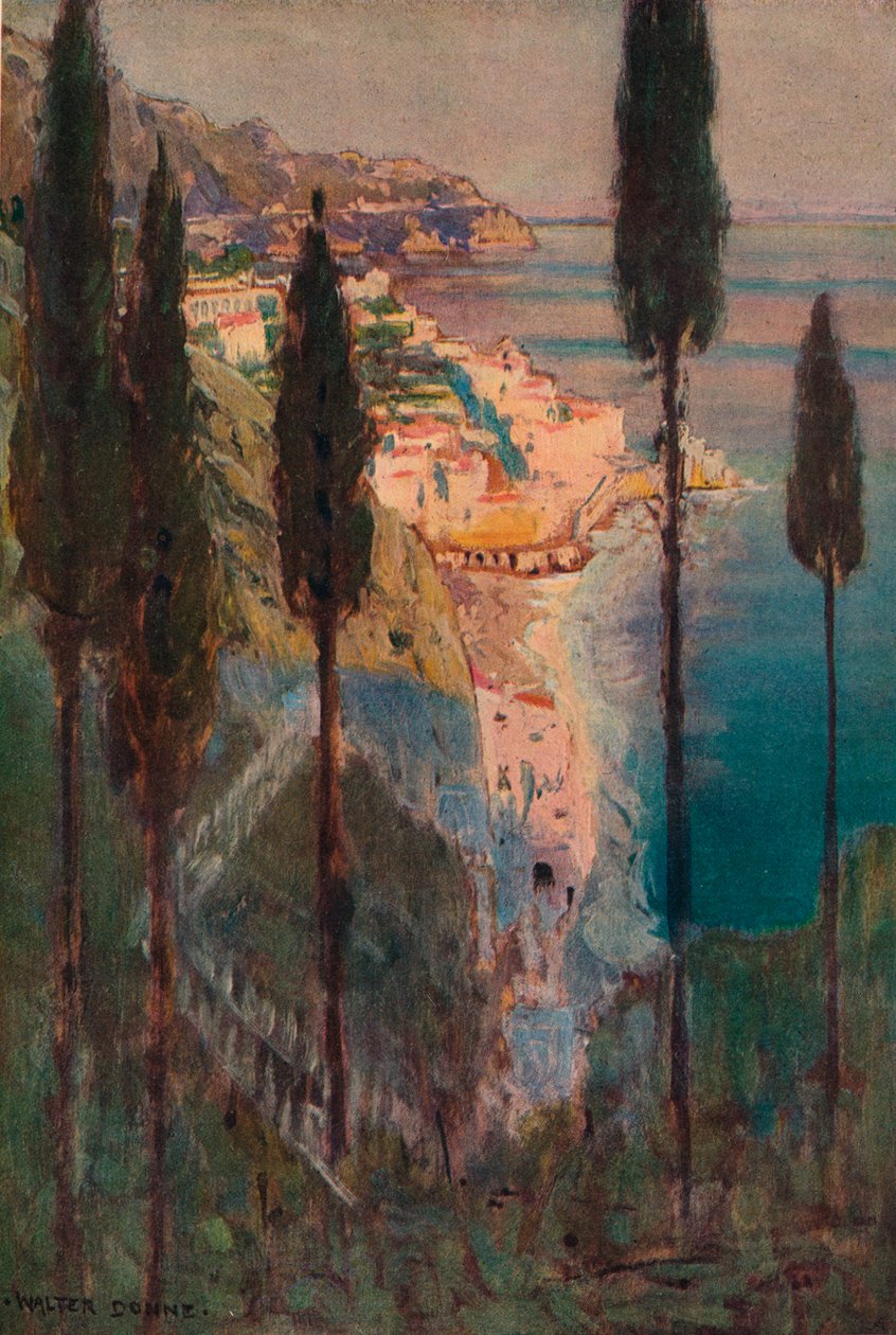 Evening Shadows, Amalfi, c1887-1906, 1906-7 alkotó: Walter J Donne