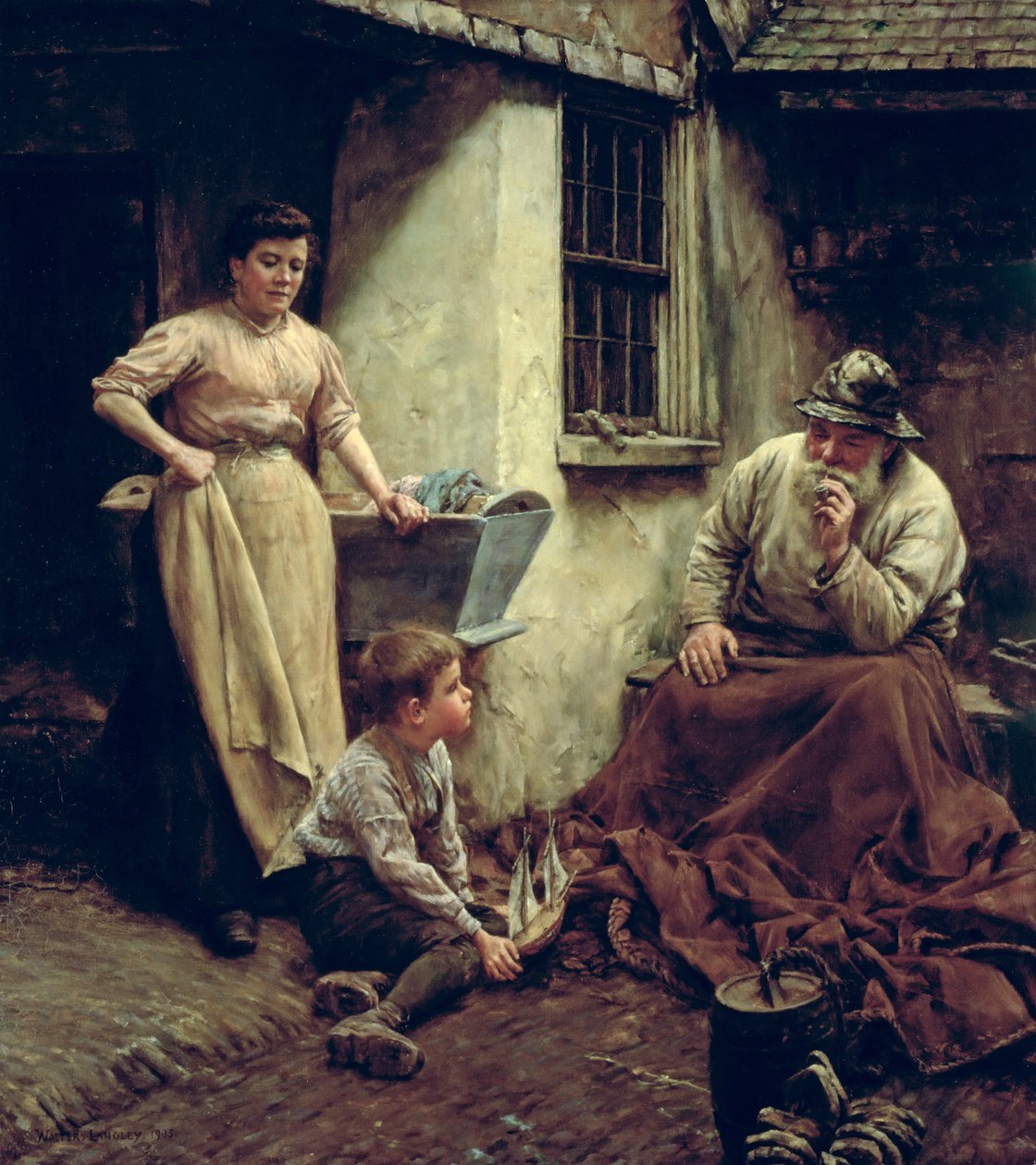 A Chip off the Old Block alkotó: Walter Langley