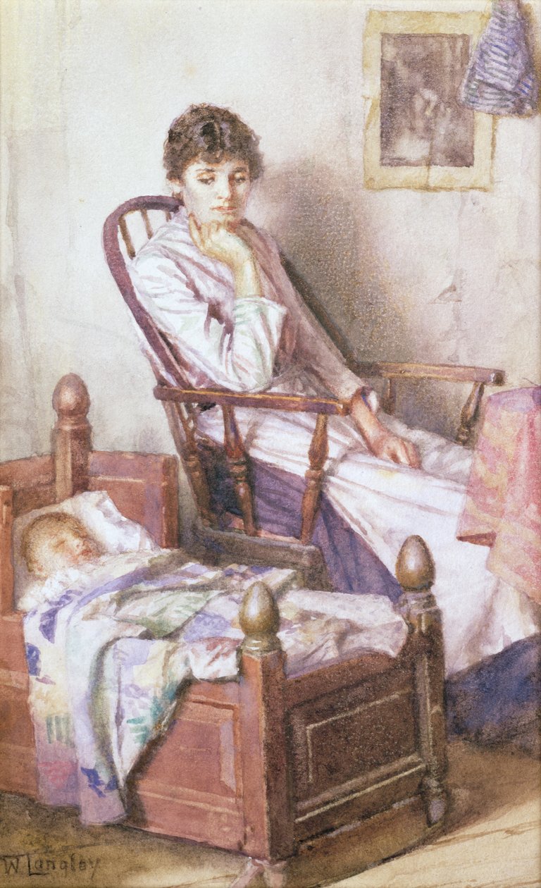 Magányának rózsás bálványa alkotó: Walter Langley