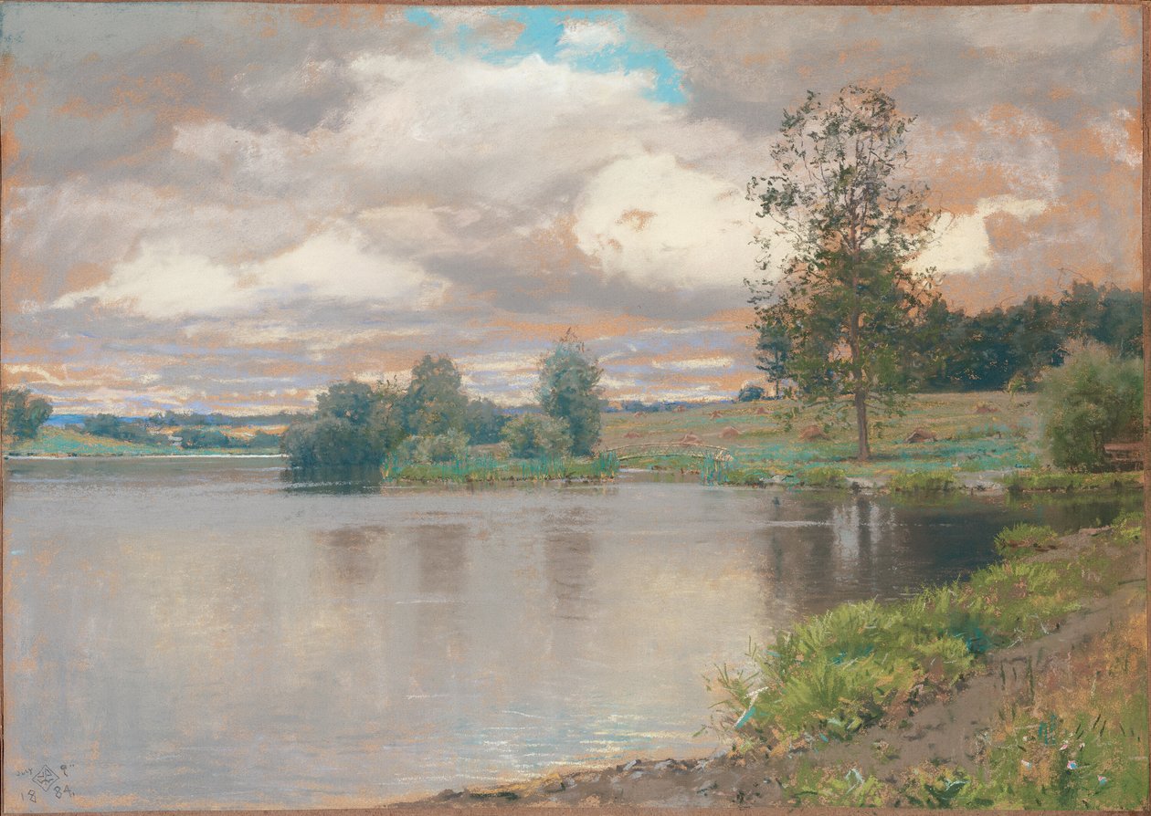 Tó Appledale-ben alkotó: Walter Launt Palmer