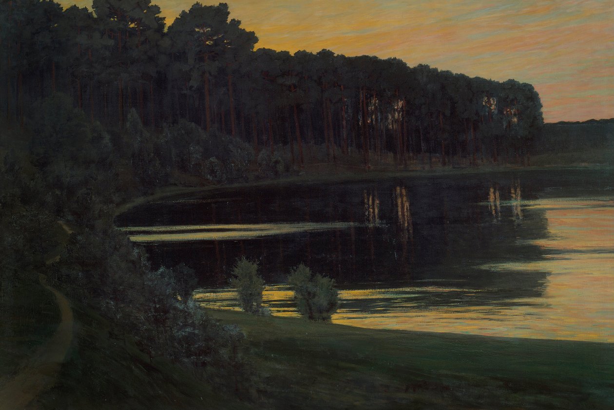 Grunewald-tó, 1895 alkotó: Walter Leistikow