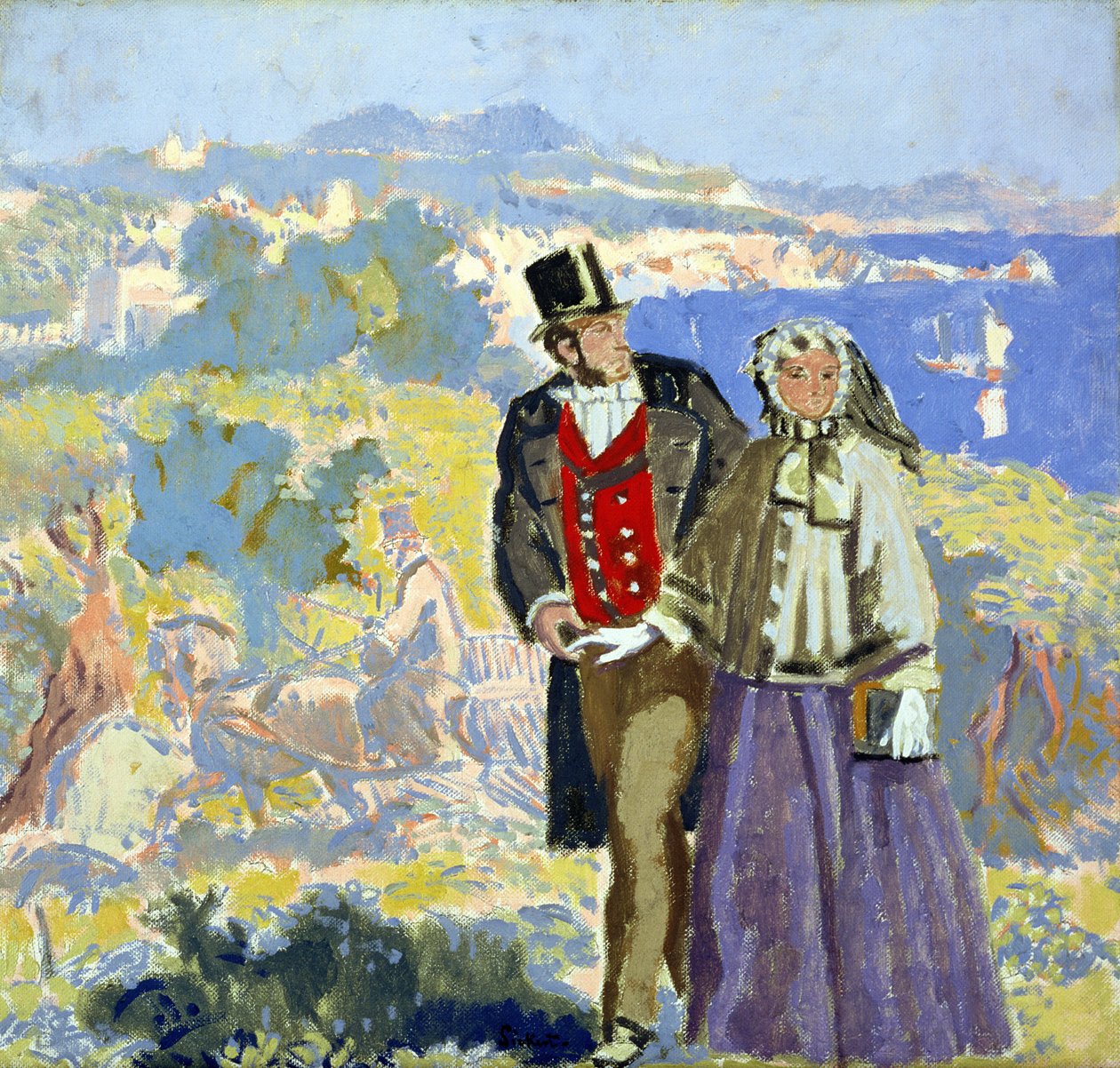 Idill (olaj, vászon) alkotó: Walter Richard Sickert