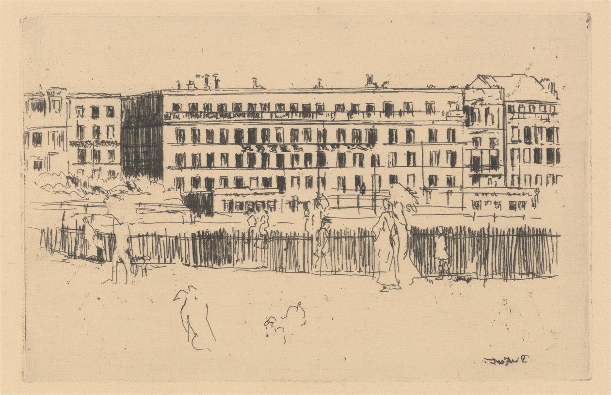 Old Hotel Royal Dieppe alkotó: Walter Richard Sickert