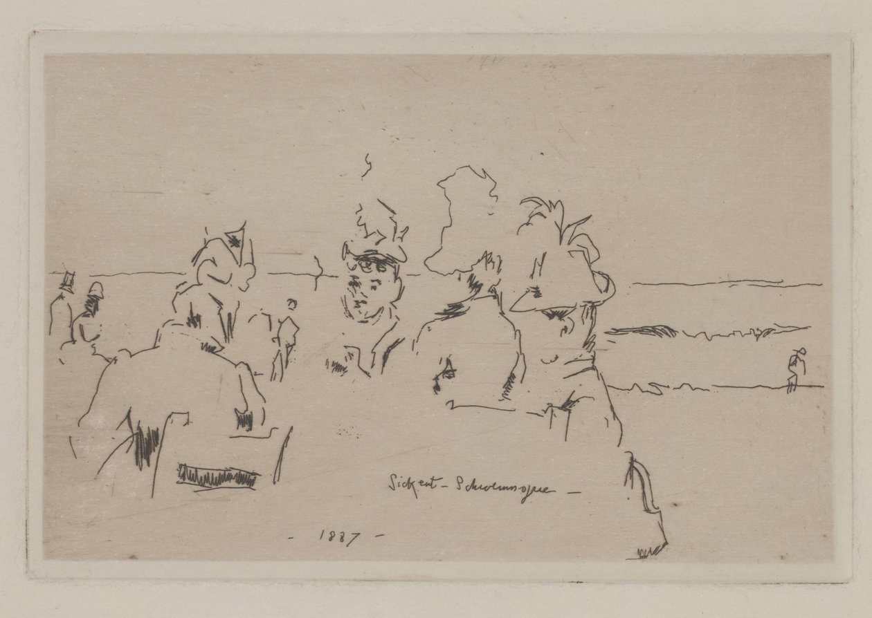 Scheveningen, Kaffeeklatsch (pletykák) alkotó: Walter Richard Sickert