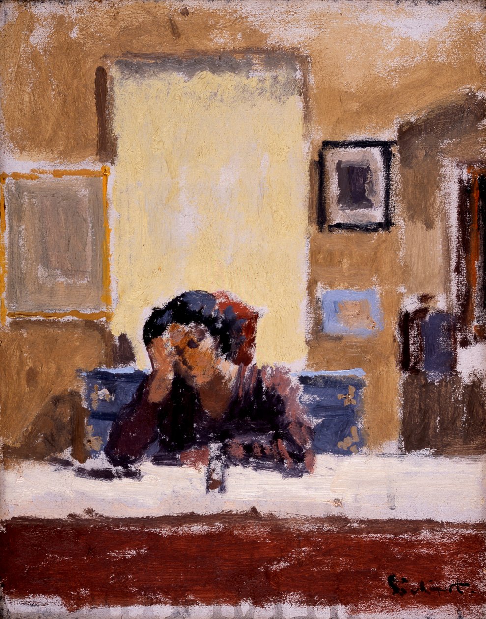 The Mirror (oil on canvas) alkotó: Walter Richard Sickert
