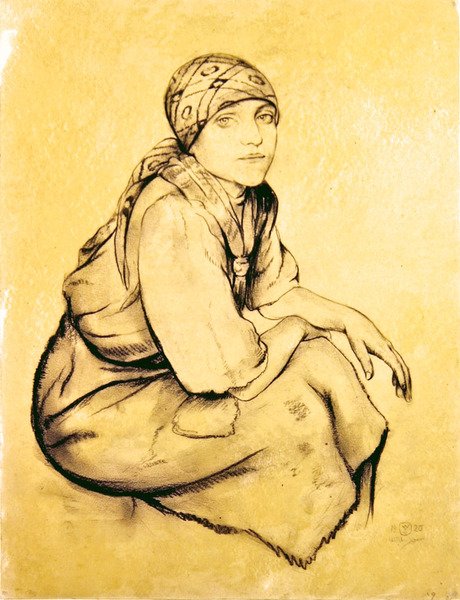 Egy cigány nő alkotó: Walter Sauer