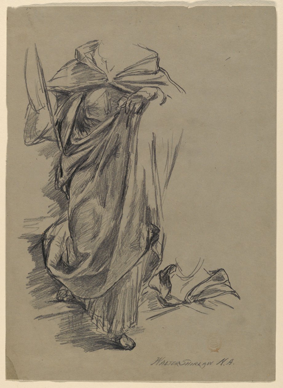 Drapery tanulmánya alkotó: Walter Shirlaw