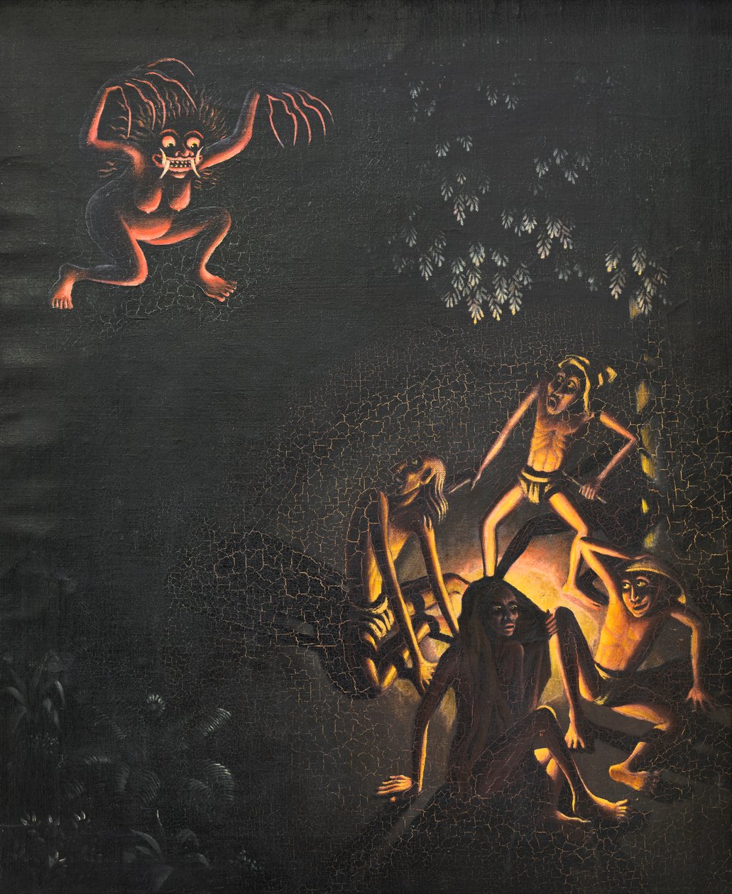 Calonarang, 1930 körül (olaj, vászon) alkotó: Walter Spies